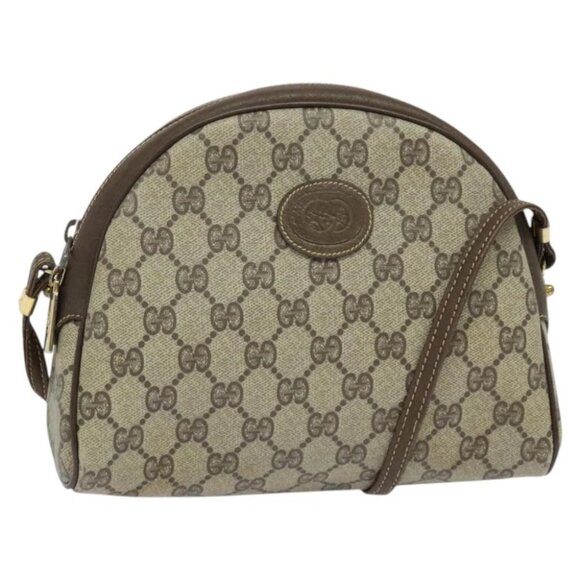 GUCCI GG Supreme Clutch Bag PVC Beige Gold Auth ep9700 - Picture 1 of 15